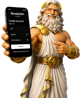 Οθόνη εγγραφής στο Revolut Slots